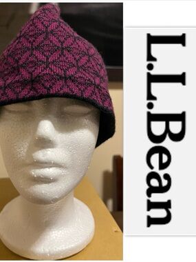 L.L.Bean Mulberry Wool Knit Beanie